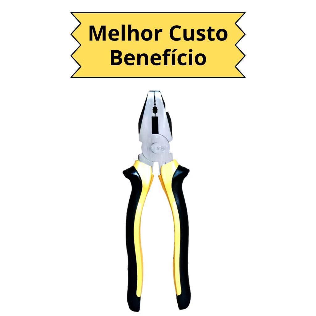 Alicate Universal Multiuso 8 Polegadas Aço Cromo Profissional