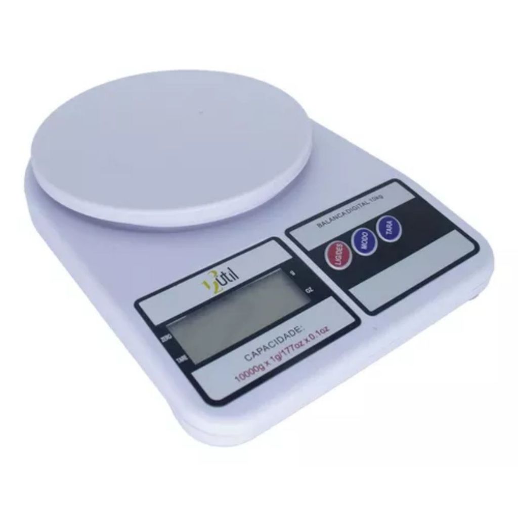 Balança De Cozinha Digital Confeitaria Dieta Pesar Alimentos 10kg ...