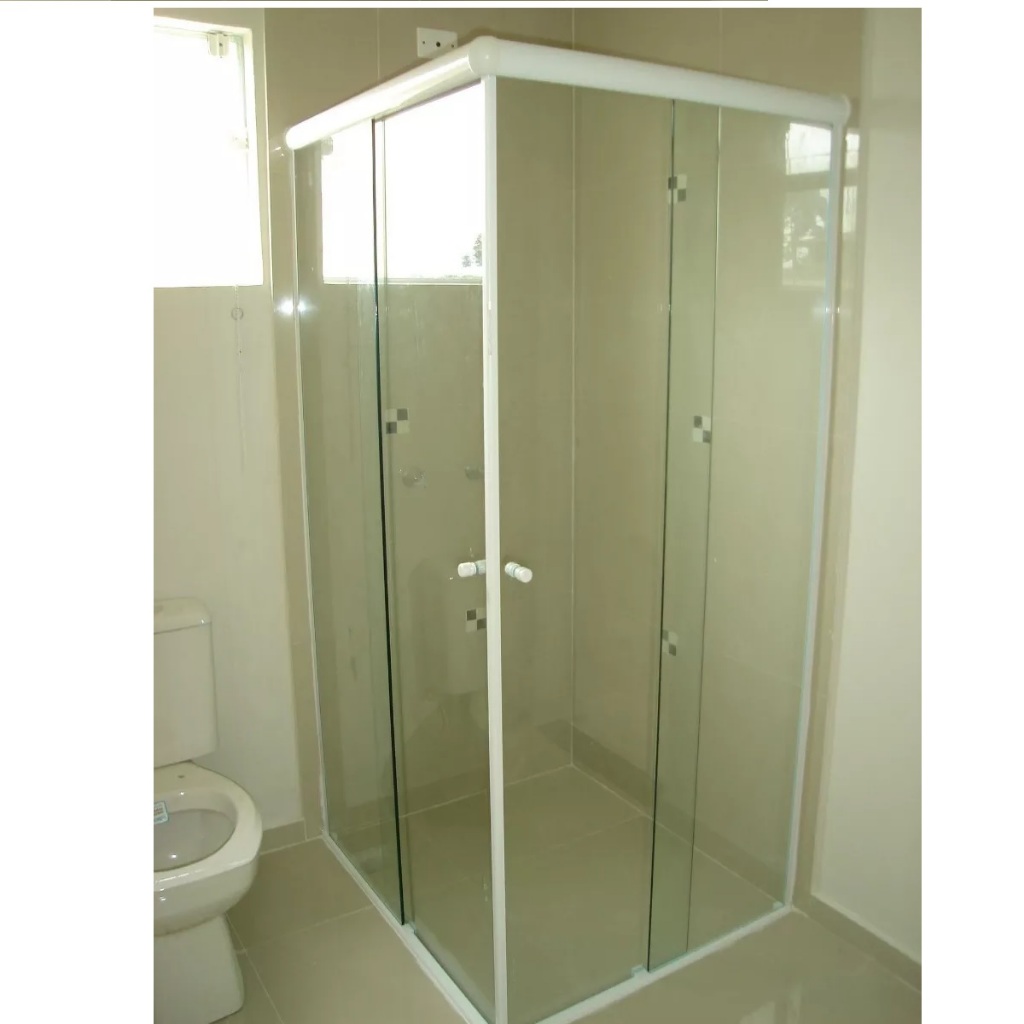 Kit Alumínio Box Canto Banheiro Padrão 120x120x1,90 Mts | Shopee Brasil
