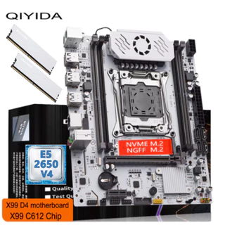 Qiyida Kit Gamer Xeon X99 LGA 2011 Branco Novo No Brasil sem Taxa