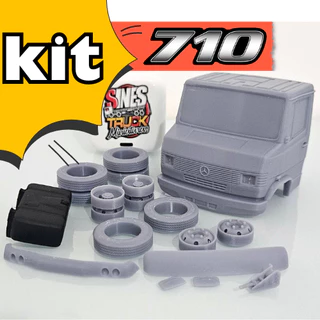 KIT MINI CABINE E ACESSÓRIOS MB 710 ESCALA 1/32