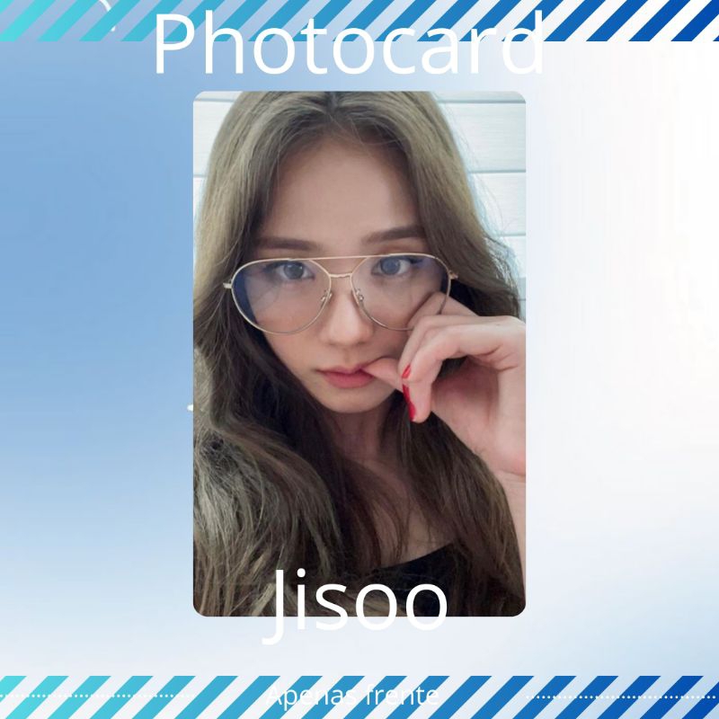 photocard fanmade jisoo blackpink