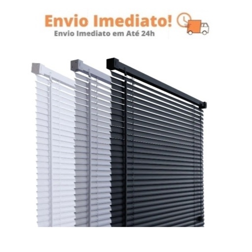 Persiana Cortina Horizontal PVC 1,60MT Banheiro Cozinha Sala Quarto