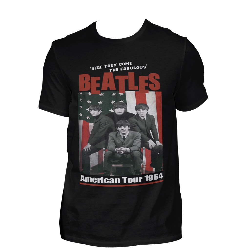 Camiseta Unissex The Beatles The American Tour 1964 Bt25 | Shopee