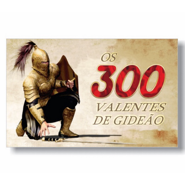 Envelope de campanha os 300 valentes de gideão-111-pct com 100 unidades ...