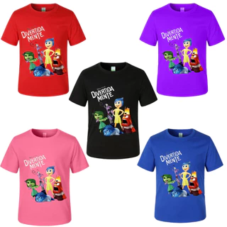 Camiseta Divertidamente Fantasia Infantil personagens menino menina