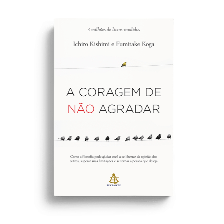Capa real do livro A Coragem de Não Agradar