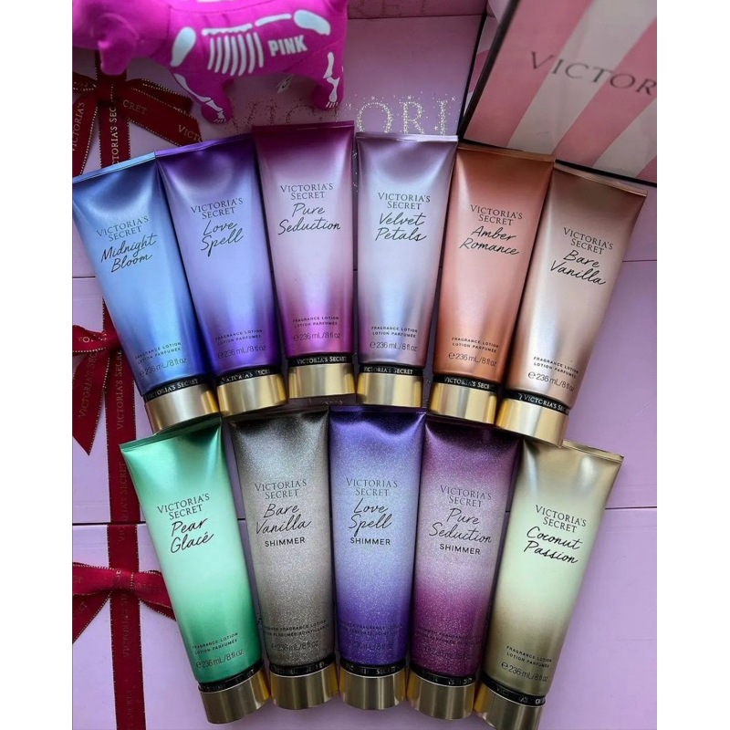 creme hidratante Victoria secrets ORIGINAL SHIMMER | Shopee Brasil