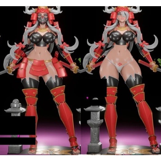 Samurai Girl +18 Impressora 3D