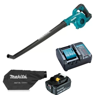 Soprador De Folhas Bateria Makita Dub186z 18v Makita 5ah com carregador bivolt