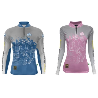 Kit Camisa Camiseta Blusa de Pesca Casal Tucunaré 40UP com Proteção Solar King Brasil