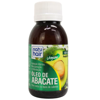 Óleo Capilar de Abacate NatuHair 60ml Hidratação Profunda Brilho Suavidade Antifrizz Crescimento