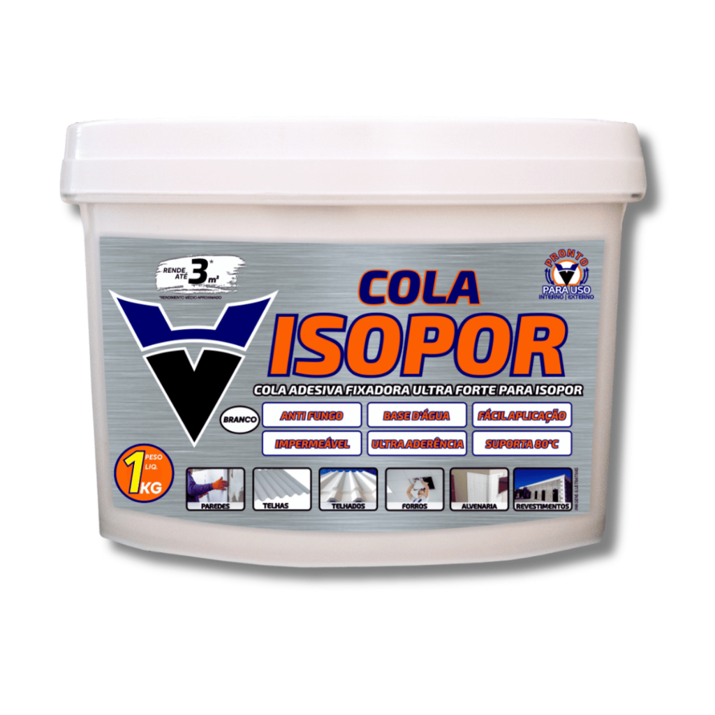 Melhor cola p/ Isopor teto PVC, madeira, telha zinco, amianto ...