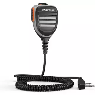 Microfone PTT MIC Profissional Para Rádio Comunicador Baofeng - Original com NF-e