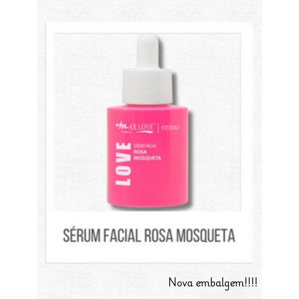 Sérum Facial Rosa Mosqueta - Max Love | Shopee Brasil