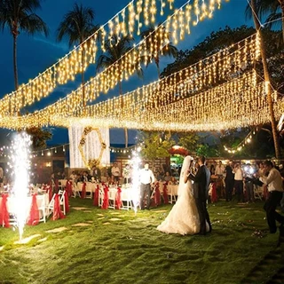 Cascata 400 BQ Natal 10m Decoração De Natal Cor Das Luze 110V e 220V