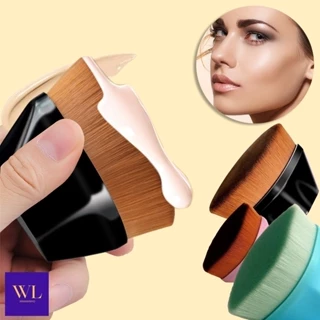 Kit 2 Peças Pincel de Maquiagem Profissional Portátil BB Cream Blush em Pó Base em Oferta na Shopee