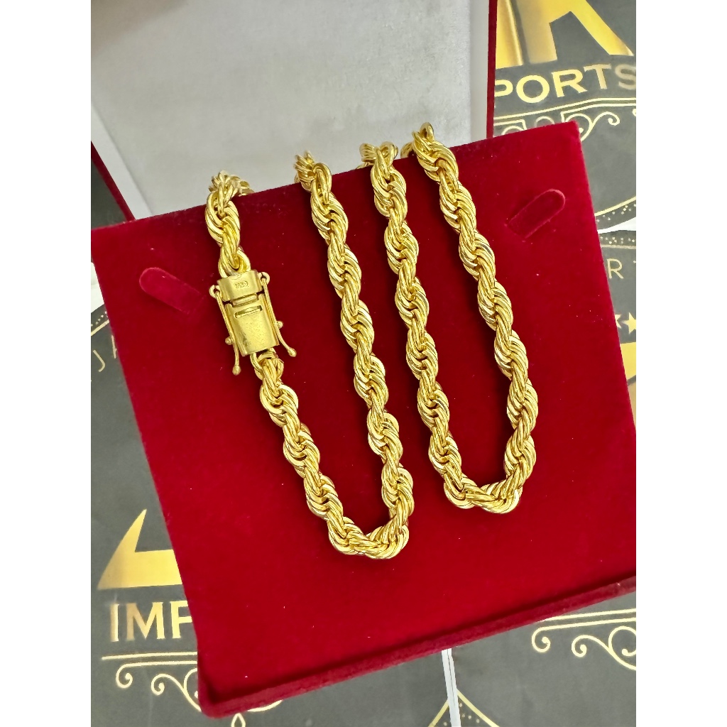 Cordão elo baiano 8mm 70cm de moeda antiga idêntico a ouro 18k