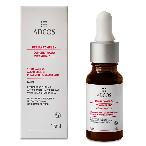 Adcos Derma Complex Concentrado Vitamina C20 Sérum 15ml | Shopee Brasil