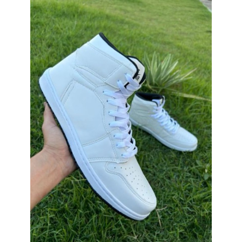 Tênis bota esportivo numeração especial 43 44 45 46 47 48 solado branqueado