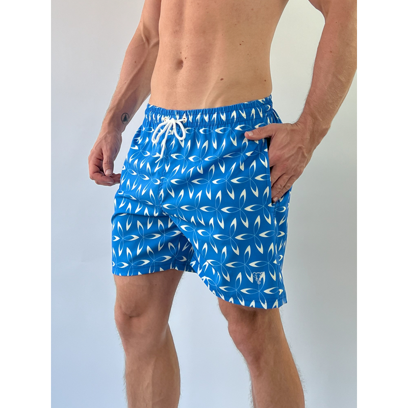 Shorts Masculino Elastic Estampado Mauricinho Bermuda Moda Praia