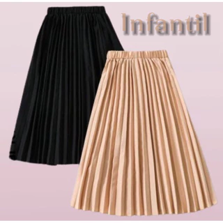 Saia Midi Plissada Infantil Modelagem Exclusiva