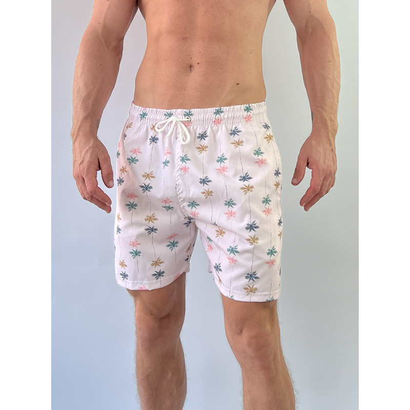 Shorts Tactel Masculino Estampado Bermuda Mauricinho Verão 2025