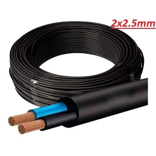 Cabo PP 2x2.5mm Rolo 2 vias flexível Paralelo 10/15 Amperes 10/20/30/50mt