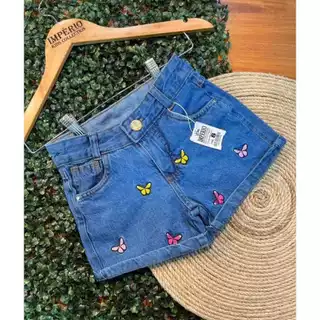 SHORT JEANS INFANTIL MENINA ALTA QUALIDADE