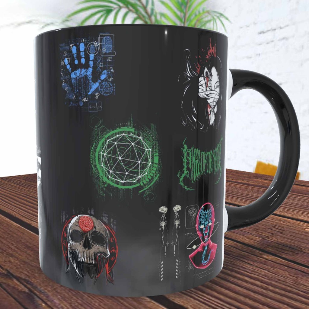 Caneca Ordem Paranormal alça e interior pretos 325ml | Shopee Brasil