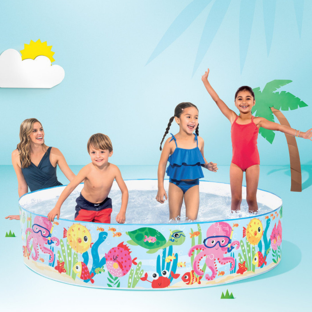 PISCINA SNAPSET INFANTIL 958LTS OCEANO INTEX REF 56452NP | Shopee