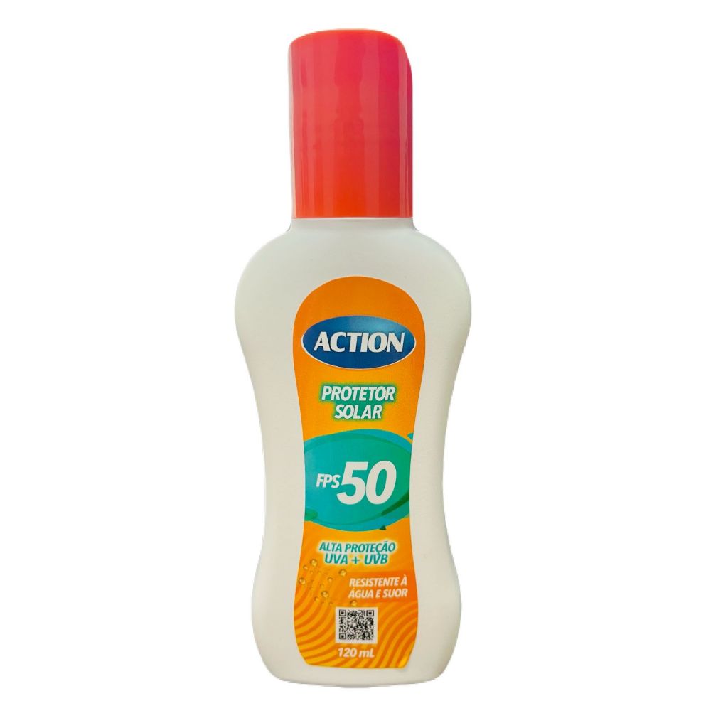 Protetor Solar Alta Proteção UVA + UVB Action 120ml