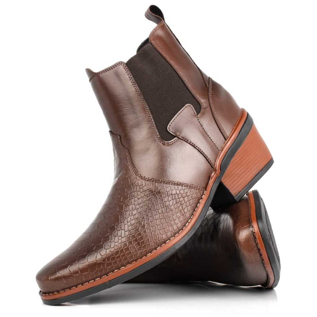 Botina country - croco. | Shopee Brasil