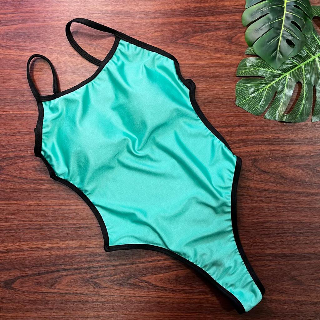 Body Maiô Mel Maia Cavado nas costas Todo Regulável semi fio | Shopee ...