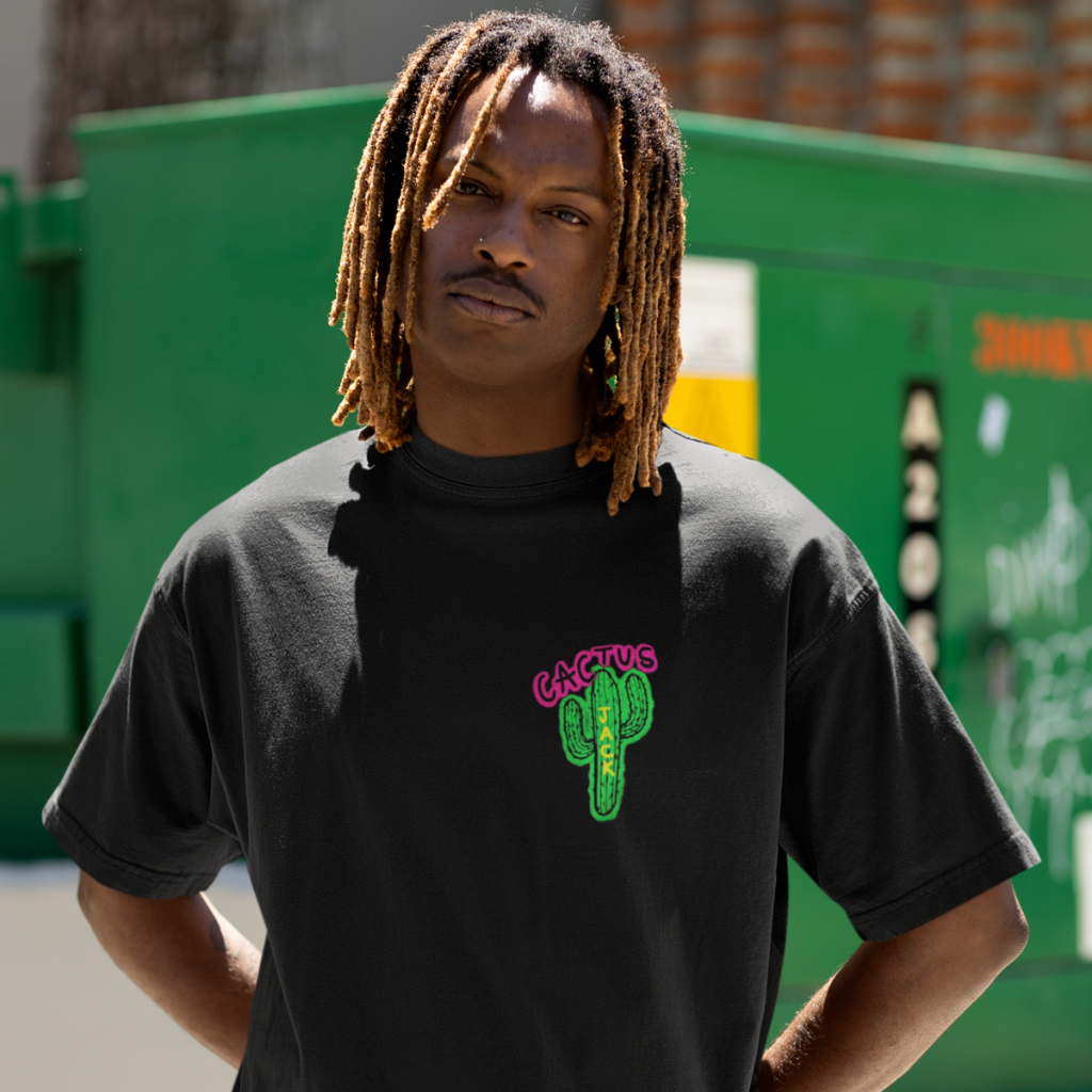 Camiseta Algodão Travis Scott Cactus Jack Cacto Streetwear Cantor