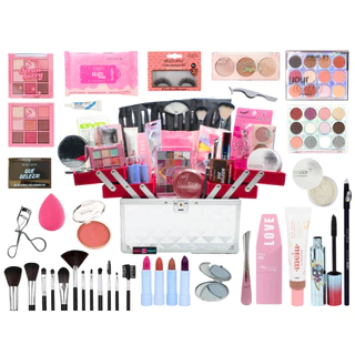 Maleta De Maquiagem Completa Ruby Rose Super Essencial