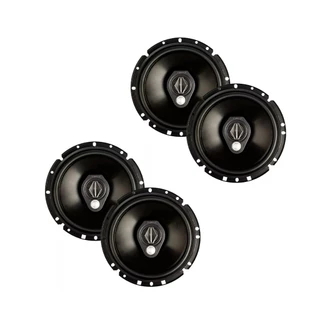 Kit 4 Alto Falantes Triaxial Bomber Slim BBR 6 Pol 240W Rms 4 Ohms