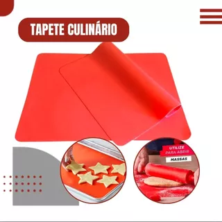 Tapete Silicone Culinário Antiaderente Cozinha Confeitaria Gourmet