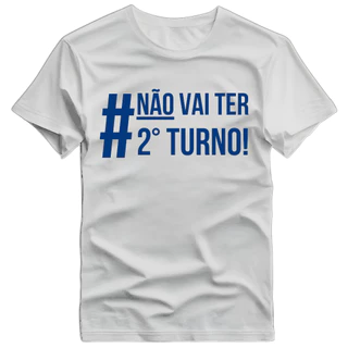 Camisa masculina feminina unisex Pablo Marçal Não vai ter 2 Turno 100% Algodao Premium Verao