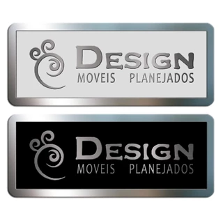 Placa 4x8 cm Em Aço Inox Escovado em Alto Relevo Com Gravação Personalizada