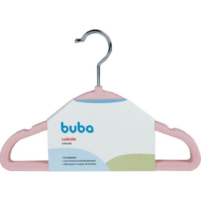 Cabide infantil em veludo Rosa Buba | Shopee Brasil