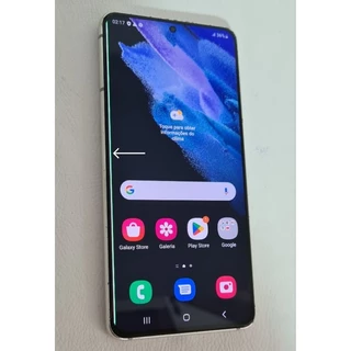 Samsung Galaxy S21 5G 128GB SM-G991B/DS Branco Usado (Com Detalhes)