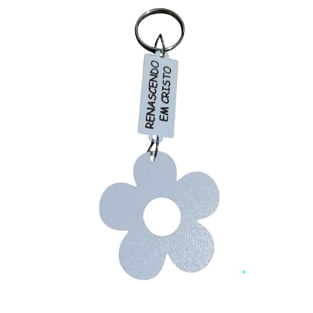 Chaveiro Lembrancinha Flor Personalizada em mdf