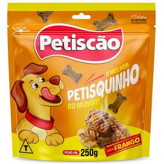 Bifinho Petiscão Petisquinho para Cães Adultos Sabor Frango 250gr em Oferta na Shopee