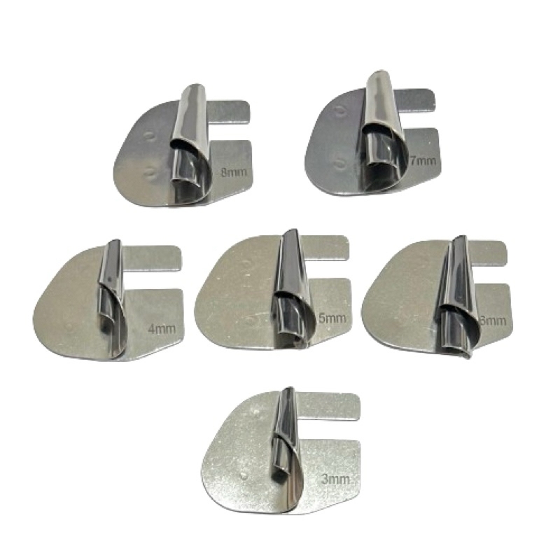 PLIGREAT 50 Stück Kordelenden Edelstahl - 4-8mm Endkappen Für DIY Schmuck