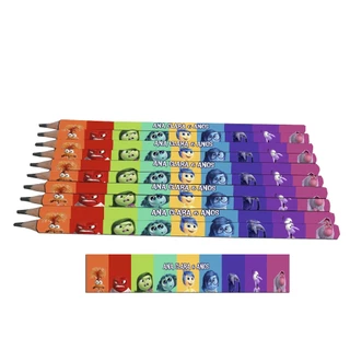 Lápis Personalizado Divertidamente. Lembrancinha para Festa. Aniversário.