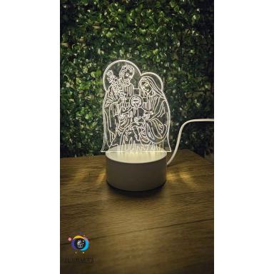 Luminária LED 3D Decorativa - Sagrada Família