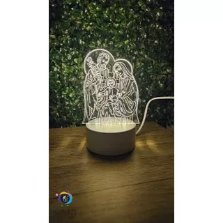 Luminária LED 3D Decorativa - Sagrada Família