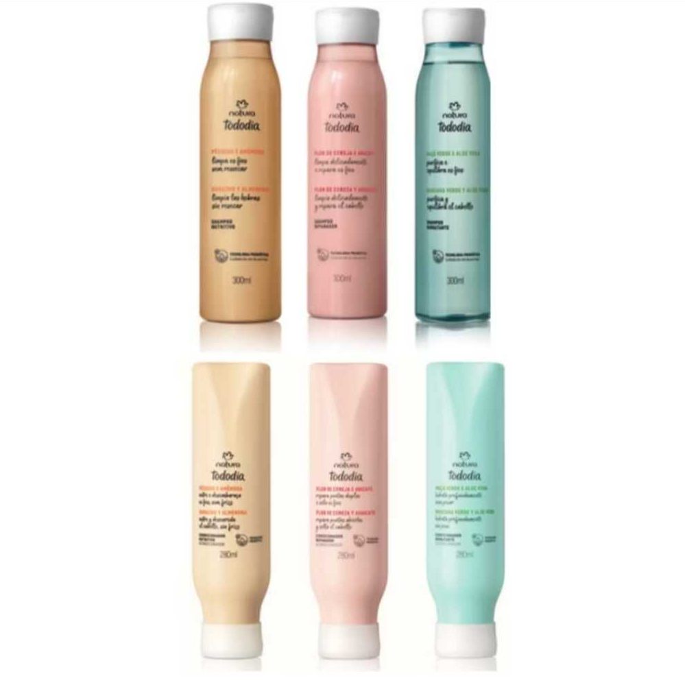 Linha Natura Tododia Cabelos - Combo Shampoo 300ml e Condicionador ...