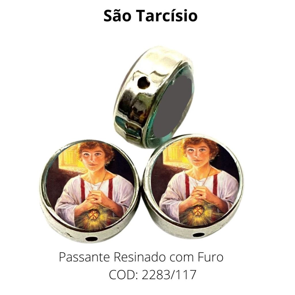 Passante Resinado São Tarcísio 1,2x07cm Cod117 Resinado